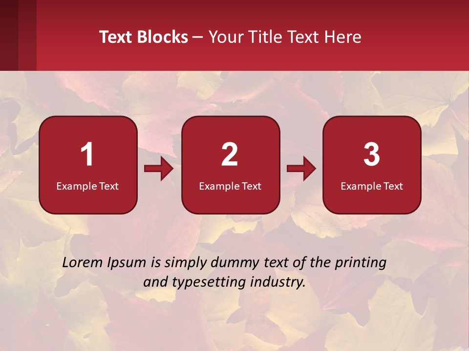 A Bunch Of Colorful Leaves On A White Background PowerPoint Template