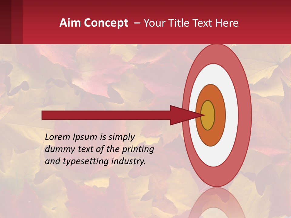 A Bunch Of Colorful Leaves On A White Background PowerPoint Template