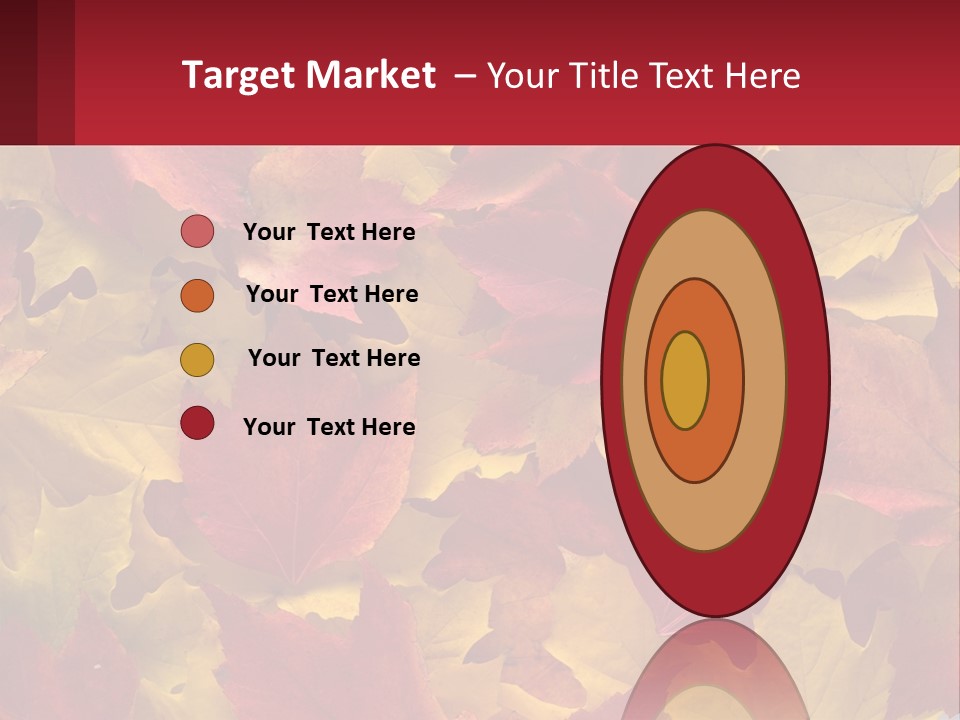 A Bunch Of Colorful Leaves On A White Background PowerPoint Template