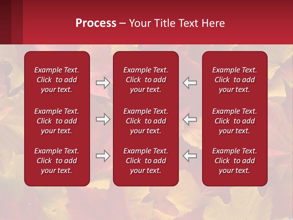 A Bunch Of Colorful Leaves On A White Background PowerPoint Template