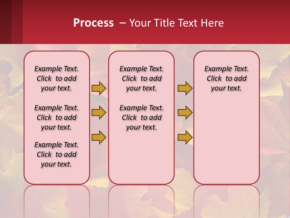 A Bunch Of Colorful Leaves On A White Background PowerPoint Template