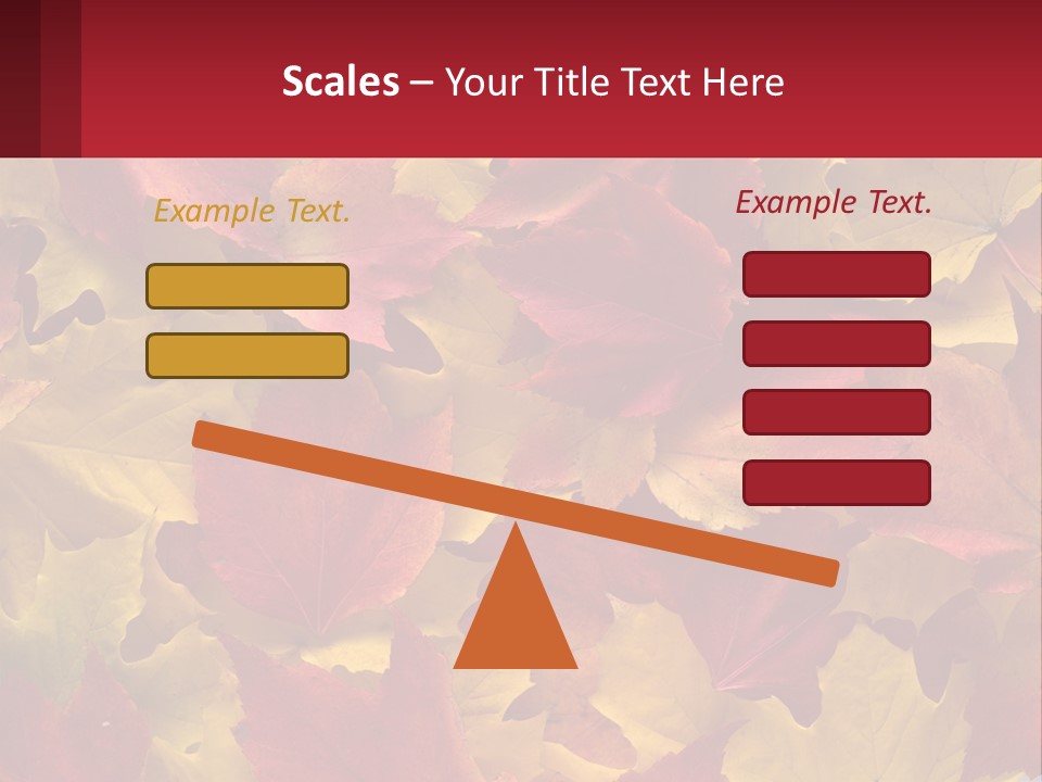 A Bunch Of Colorful Leaves On A White Background PowerPoint Template