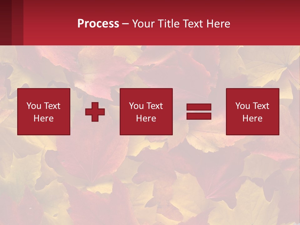 A Bunch Of Colorful Leaves On A White Background PowerPoint Template