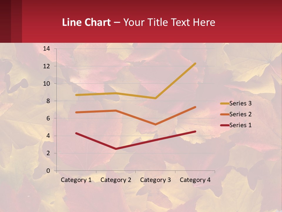 A Bunch Of Colorful Leaves On A White Background PowerPoint Template