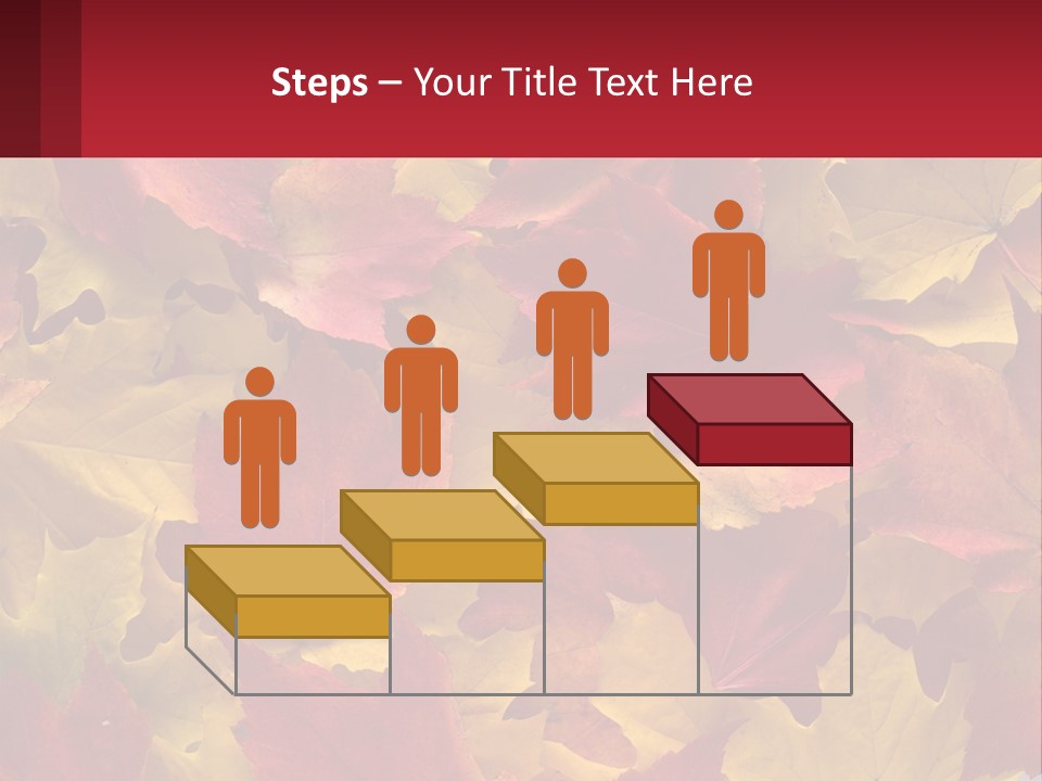 A Bunch Of Colorful Leaves On A White Background PowerPoint Template