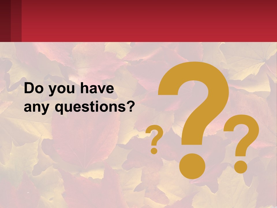 A Bunch Of Colorful Leaves On A White Background PowerPoint Template