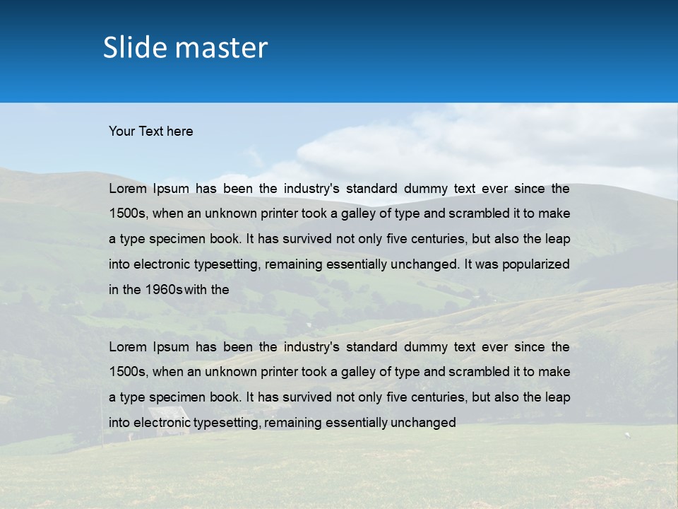 Grass National Countryside PowerPoint Template