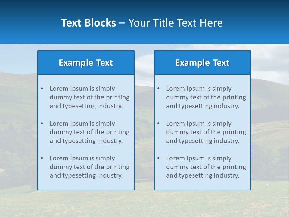 Grass National Countryside PowerPoint Template