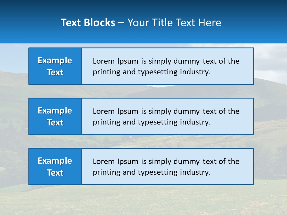 Grass National Countryside PowerPoint Template