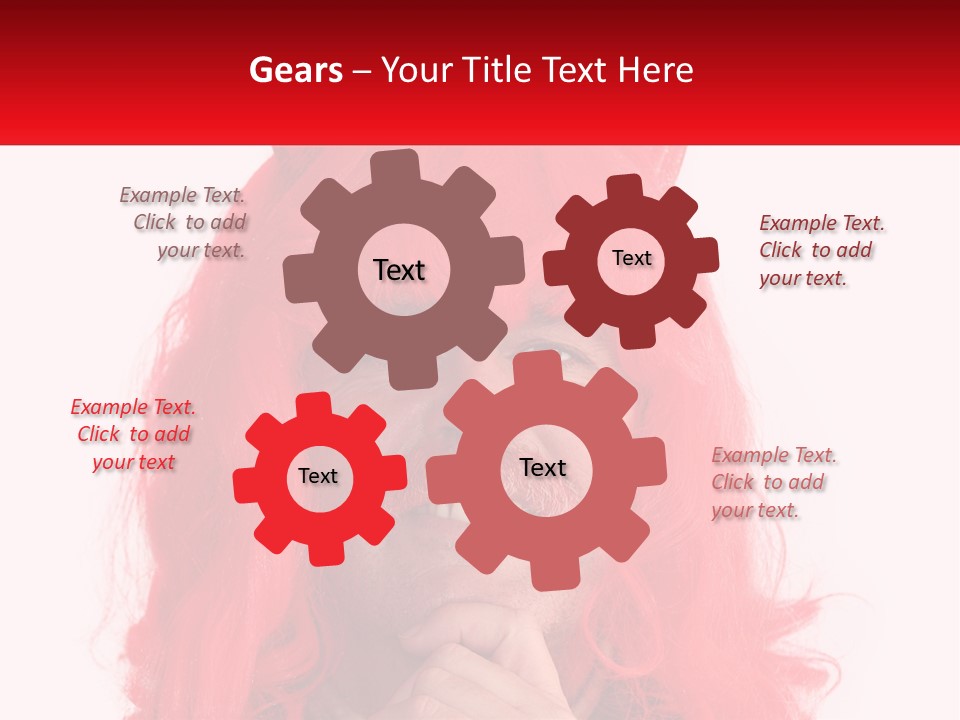 Sneer Evil Face PowerPoint Template