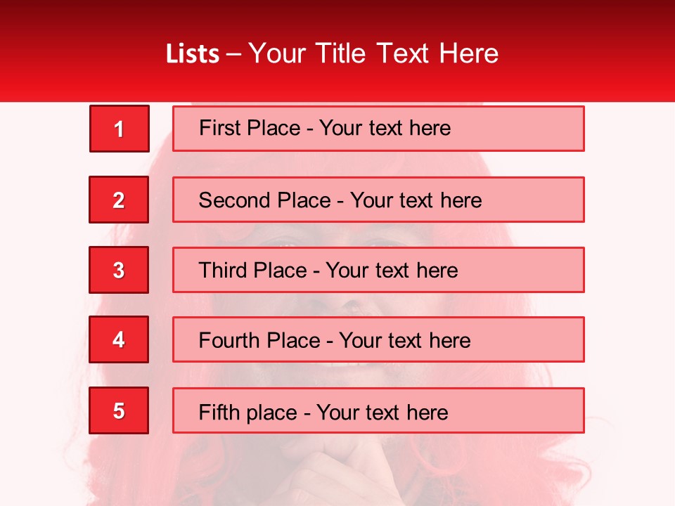 Sneer Evil Face PowerPoint Template