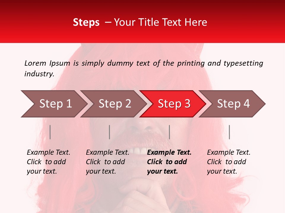 Sneer Evil Face PowerPoint Template