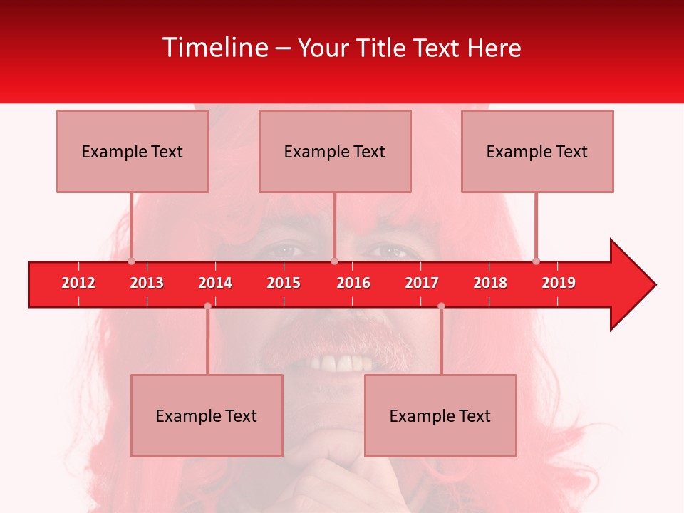 Sneer Evil Face PowerPoint Template