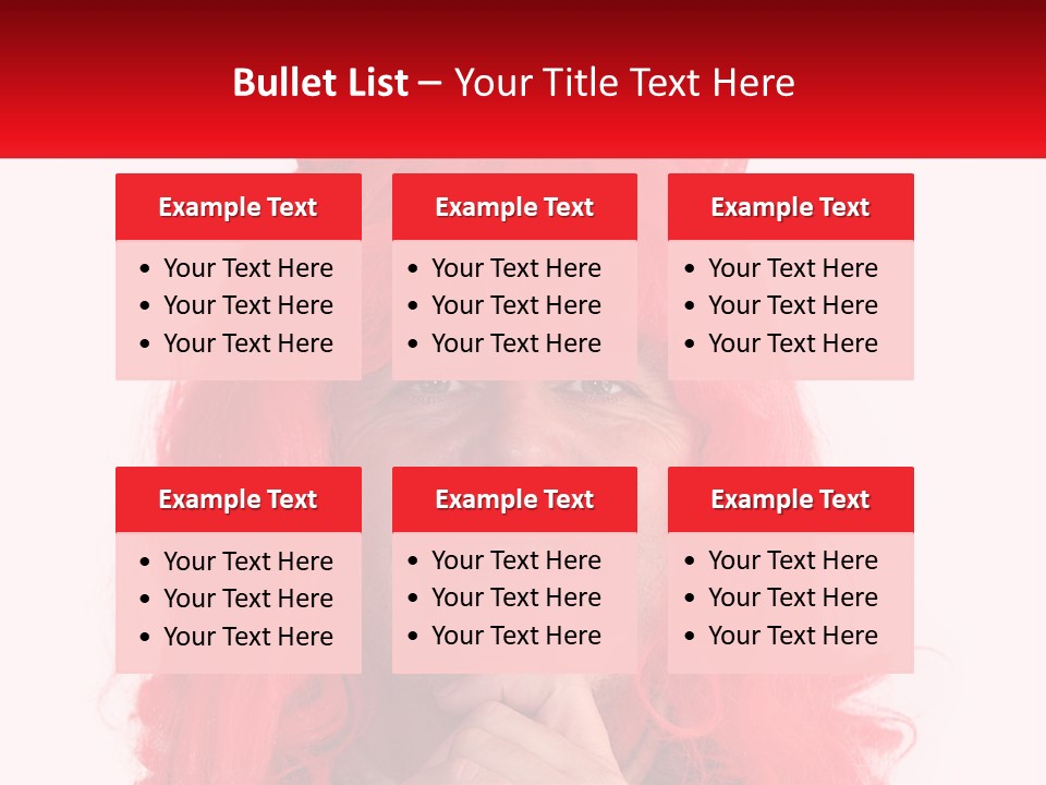 Sneer Evil Face PowerPoint Template