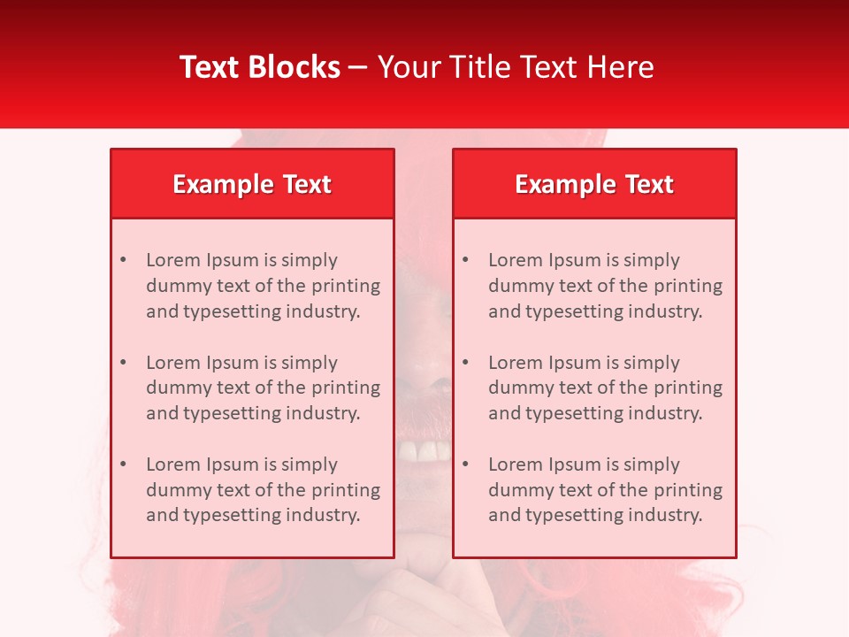 Sneer Evil Face PowerPoint Template