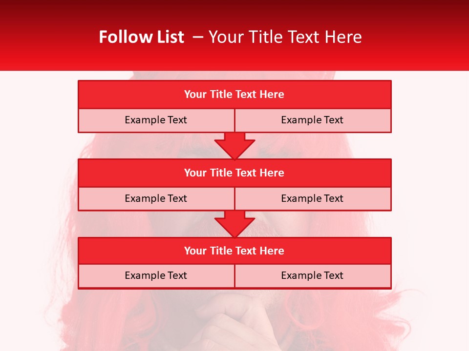 Sneer Evil Face PowerPoint Template