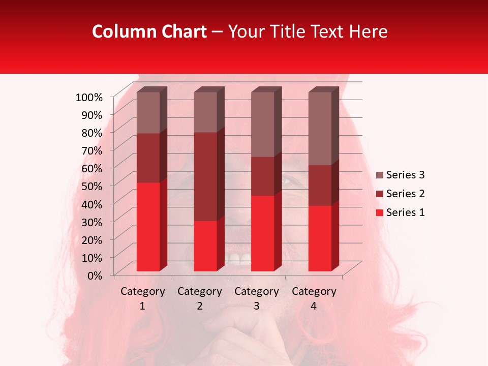Sneer Evil Face PowerPoint Template