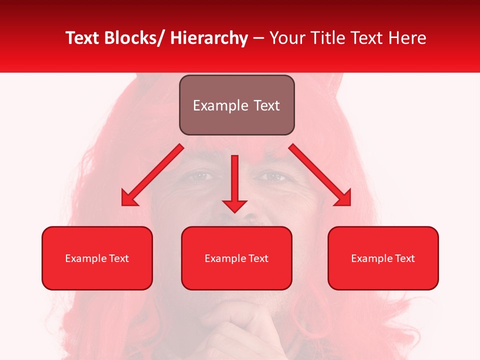 Sneer Evil Face PowerPoint Template