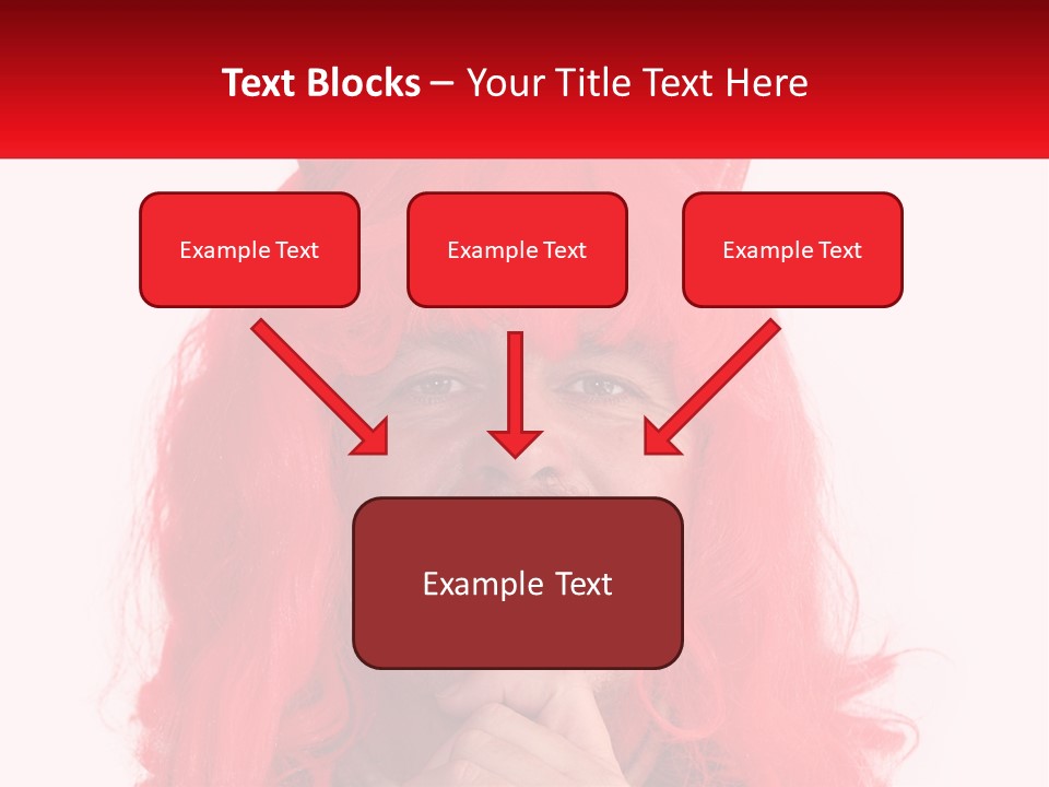 Sneer Evil Face PowerPoint Template