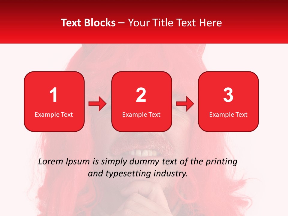 Sneer Evil Face PowerPoint Template