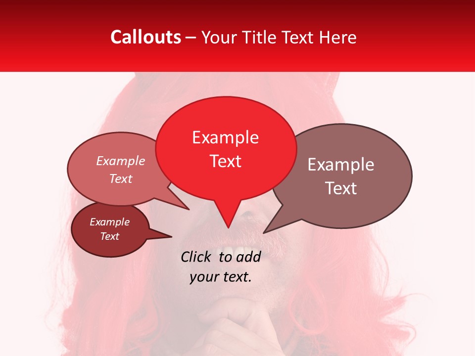 Sneer Evil Face PowerPoint Template