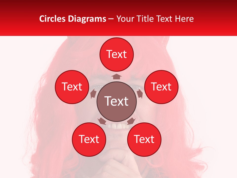 Sneer Evil Face PowerPoint Template