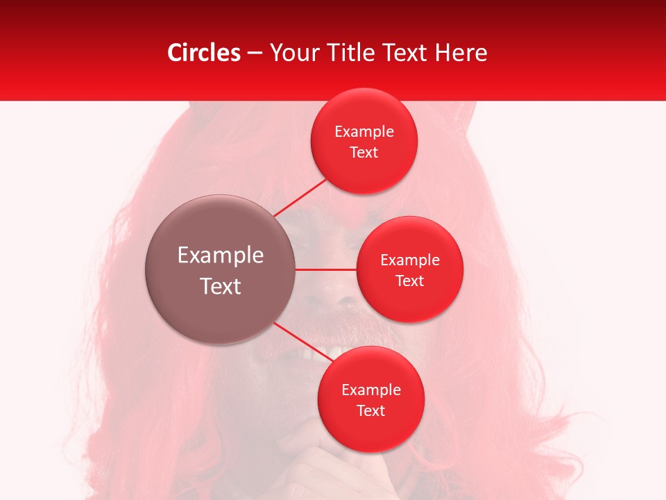 Sneer Evil Face PowerPoint Template