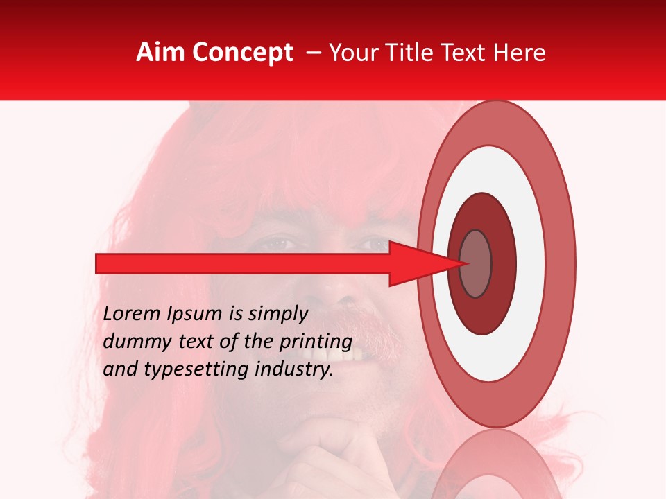 Sneer Evil Face PowerPoint Template