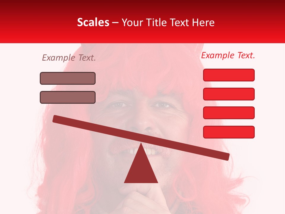 Sneer Evil Face PowerPoint Template