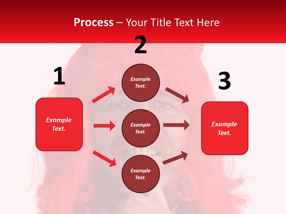 Sneer Evil Face PowerPoint Template