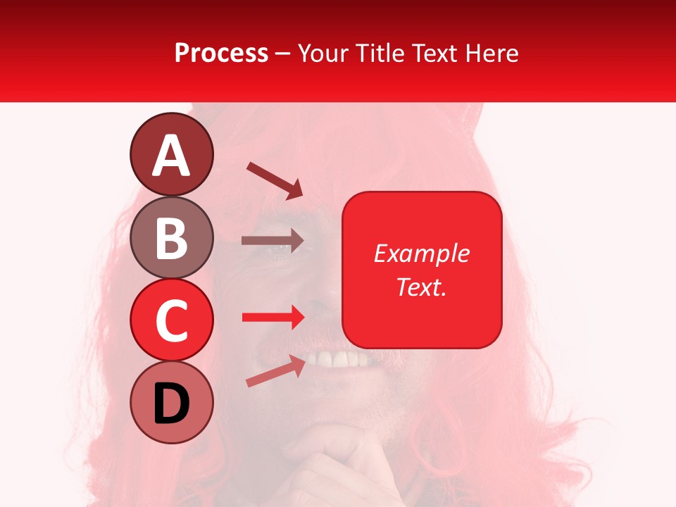Sneer Evil Face PowerPoint Template