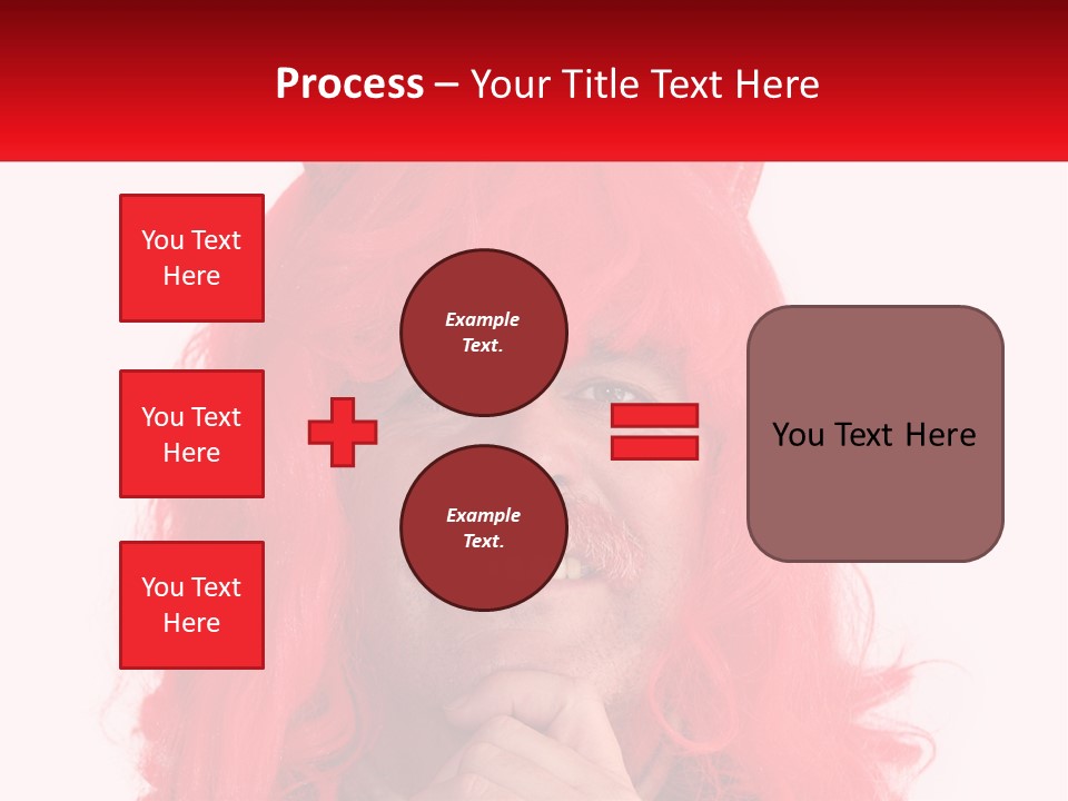 Sneer Evil Face PowerPoint Template
