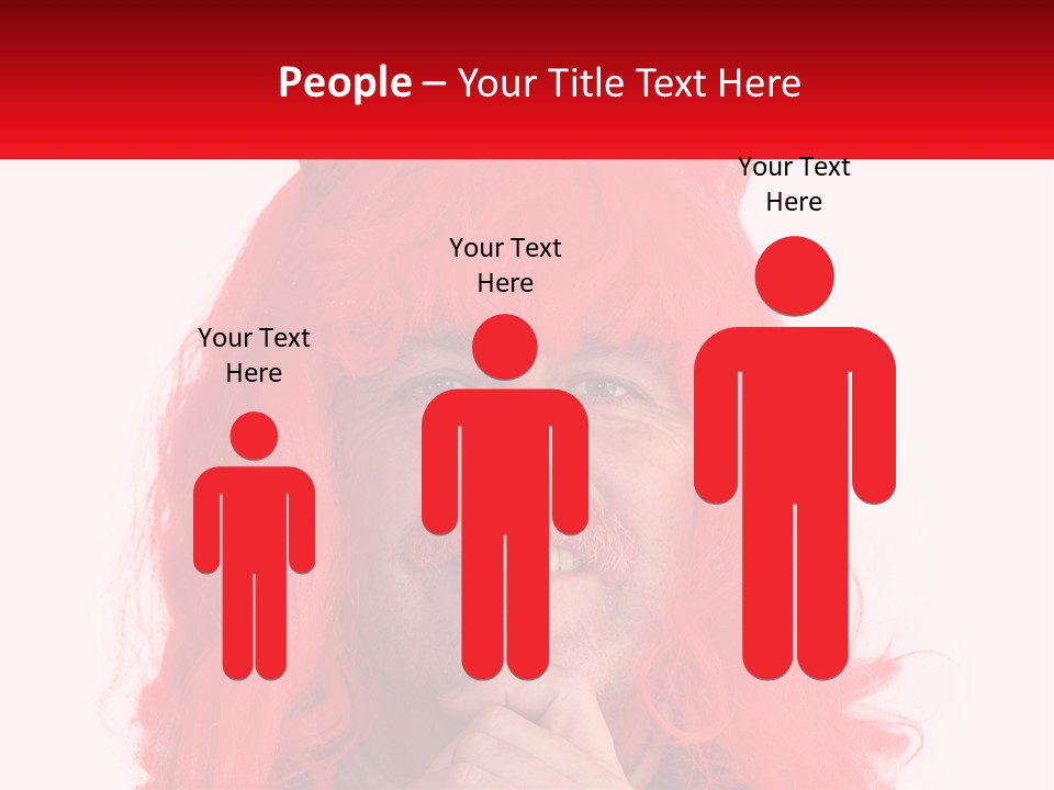 Sneer Evil Face PowerPoint Template