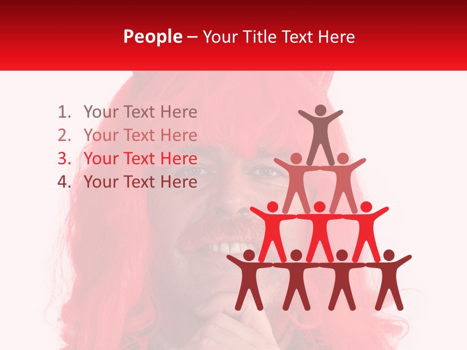 Sneer Evil Face PowerPoint Template