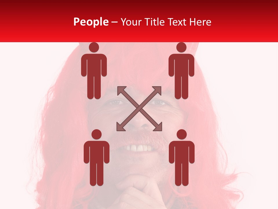 Sneer Evil Face PowerPoint Template