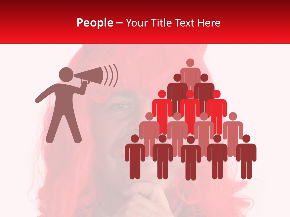 Sneer Evil Face PowerPoint Template