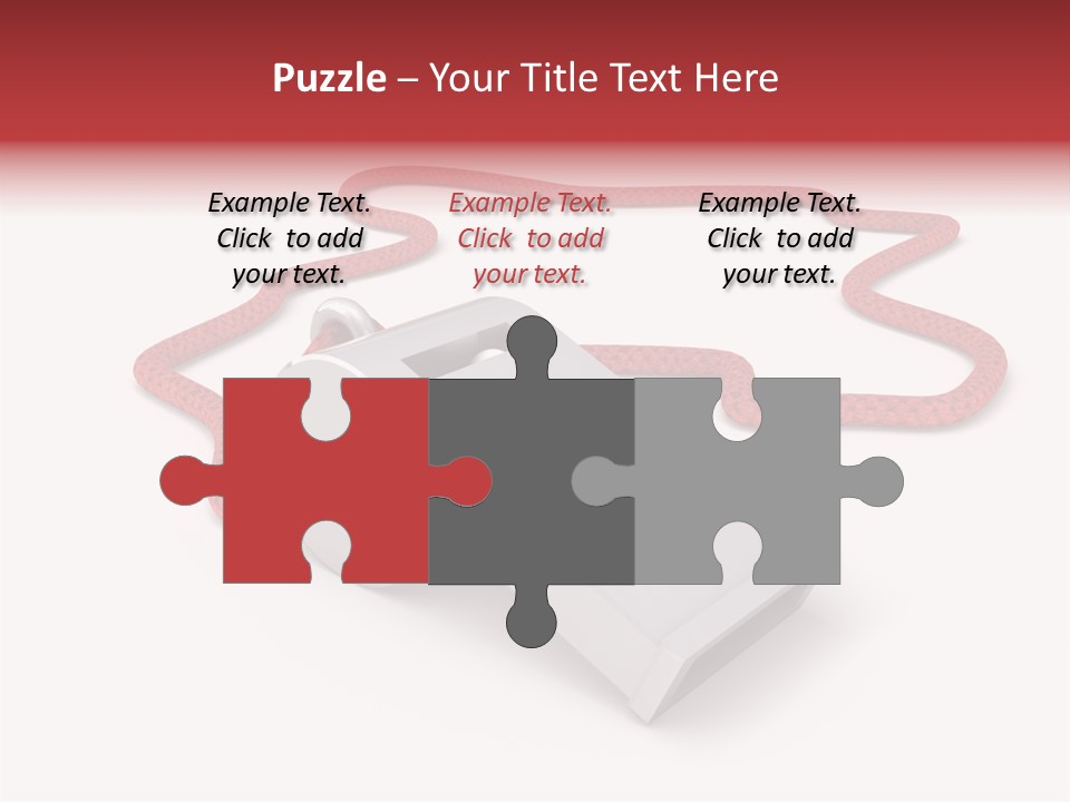 String Closeup Judge PowerPoint Template