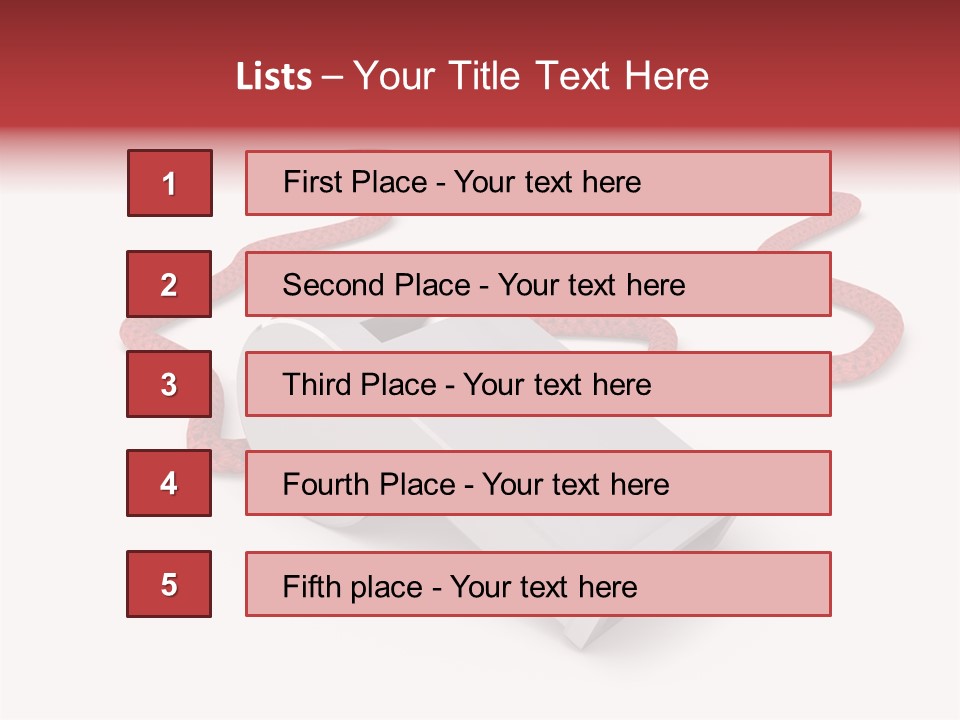 String Closeup Judge PowerPoint Template