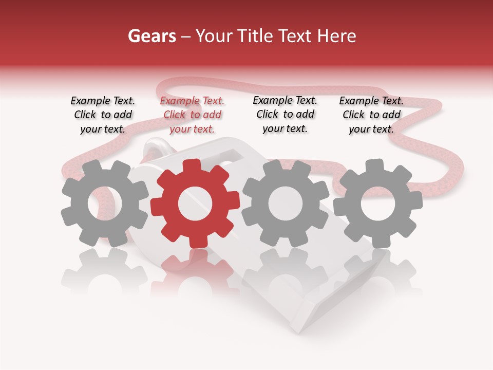 String Closeup Judge PowerPoint Template