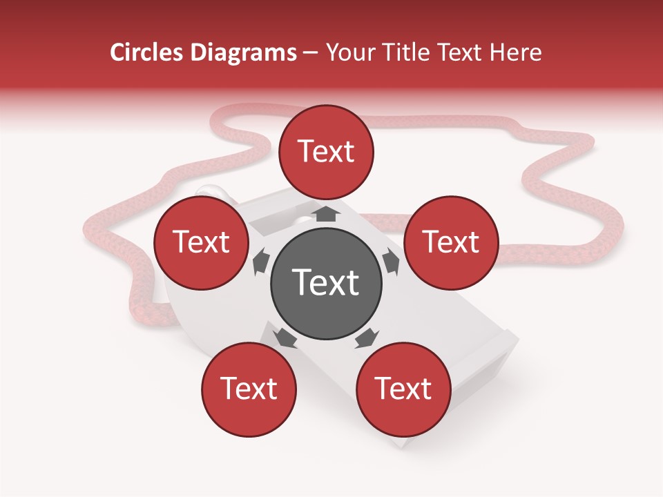 String Closeup Judge PowerPoint Template