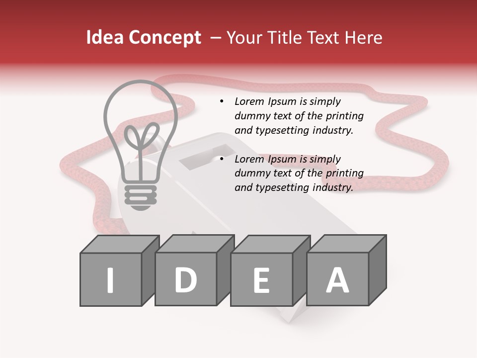 String Closeup Judge PowerPoint Template