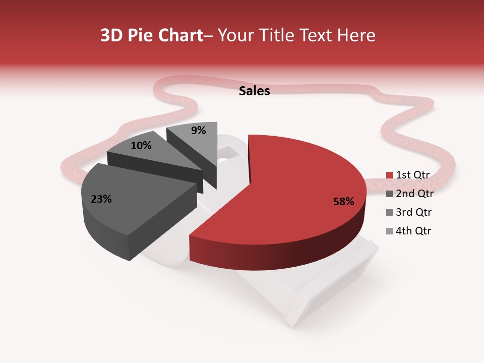 String Closeup Judge PowerPoint Template