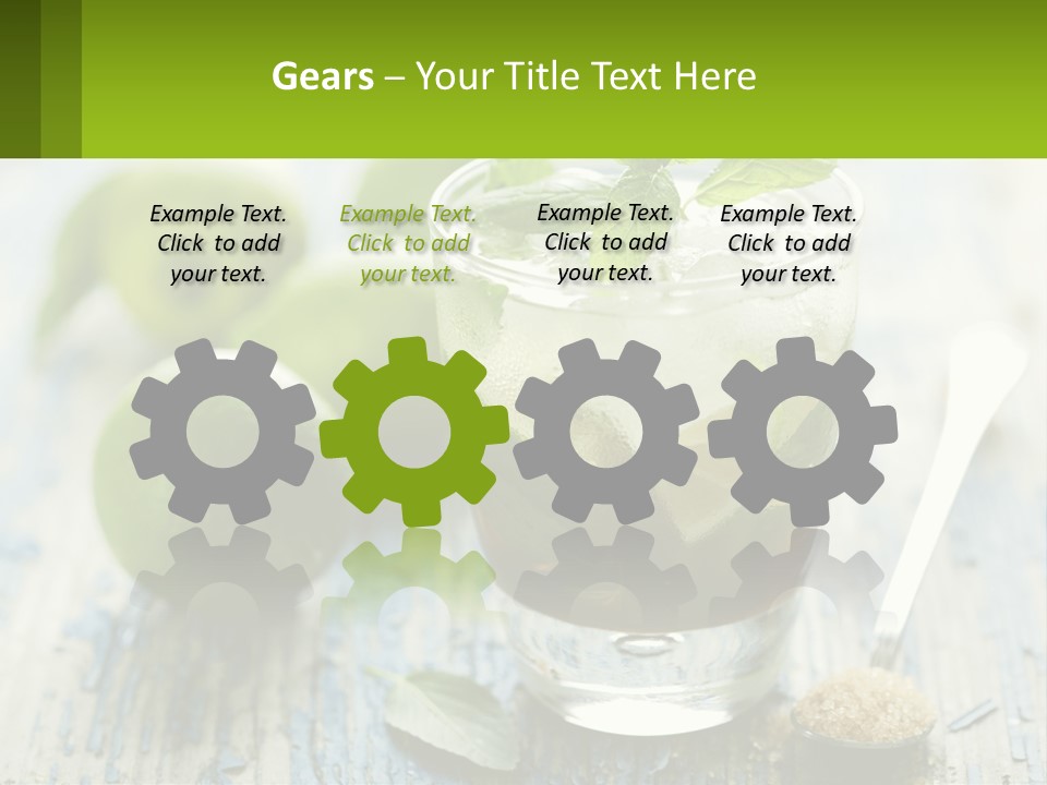 Alcoholic Horizontal Rum PowerPoint Template