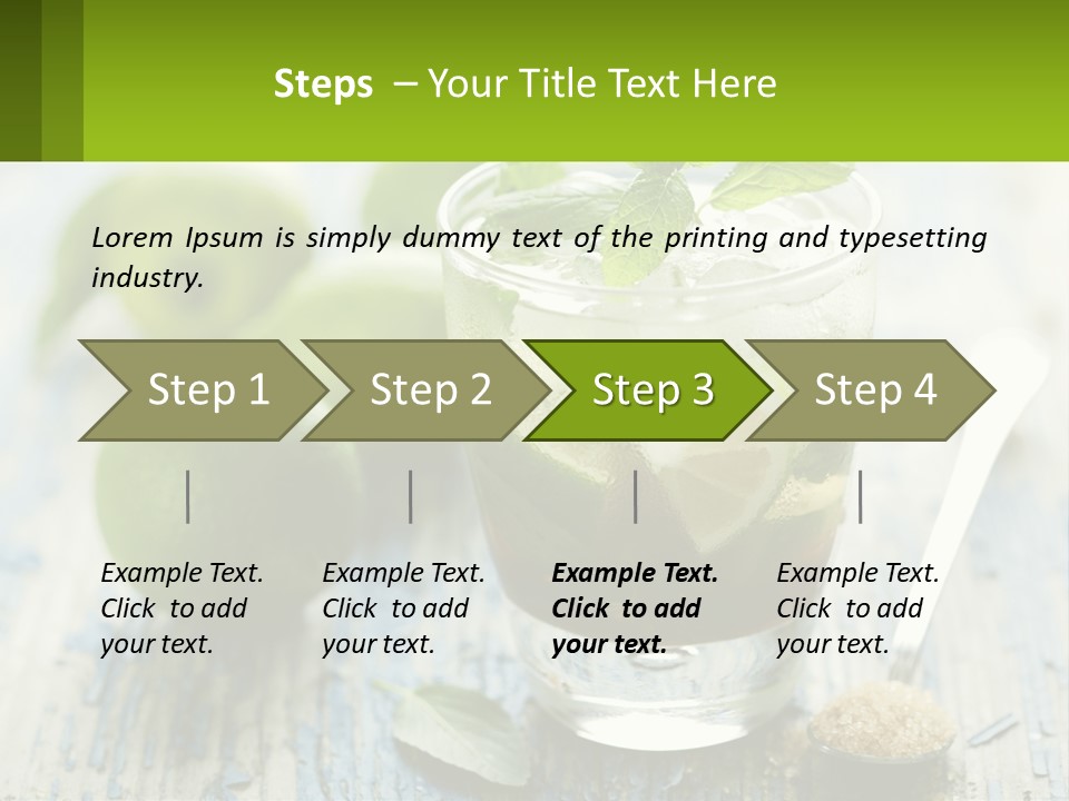 Alcoholic Horizontal Rum PowerPoint Template