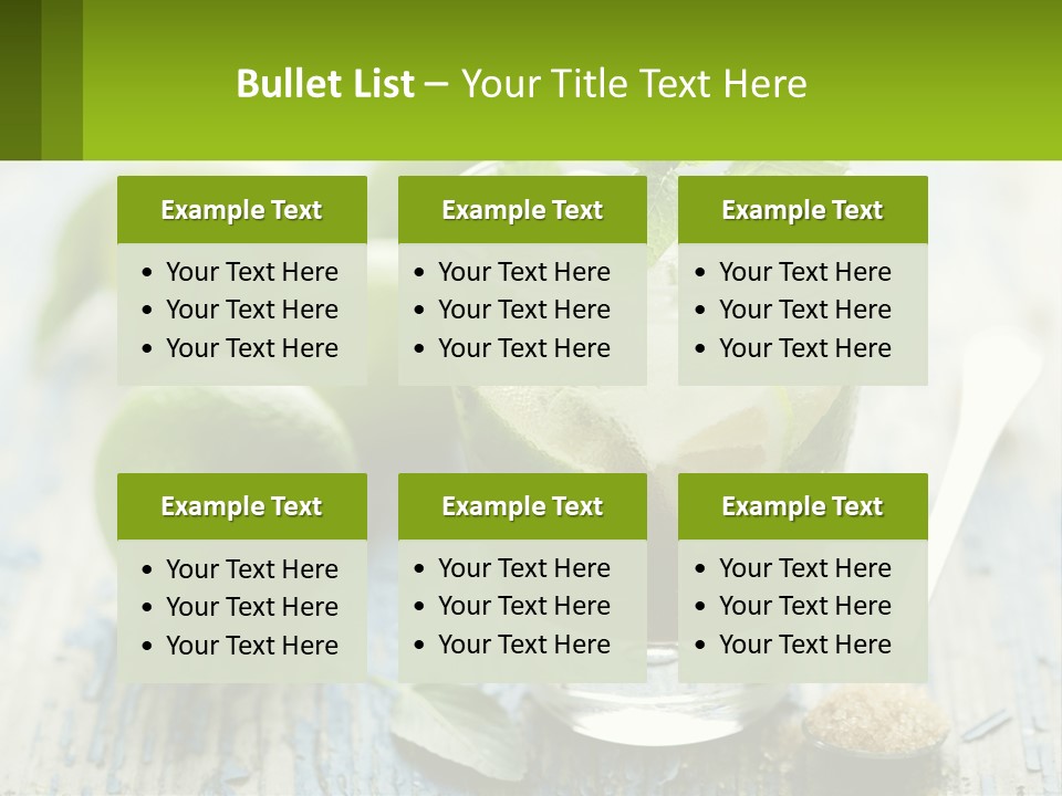 Alcoholic Horizontal Rum PowerPoint Template