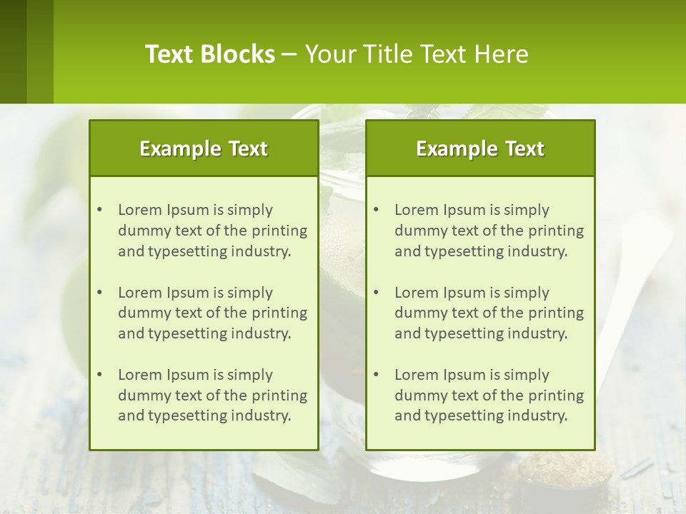 Alcoholic Horizontal Rum PowerPoint Template