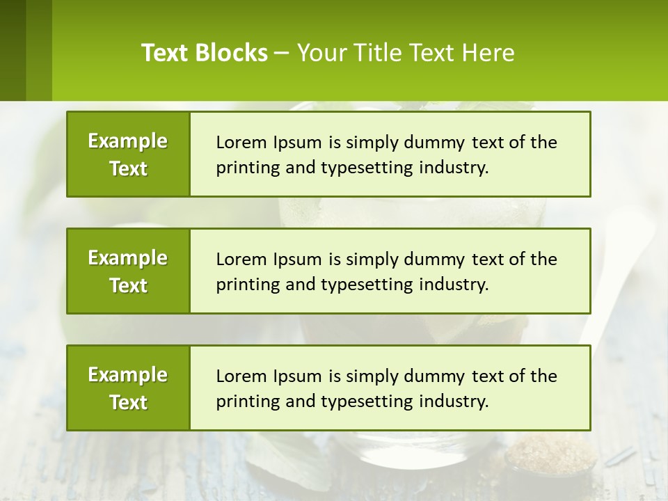 Alcoholic Horizontal Rum PowerPoint Template