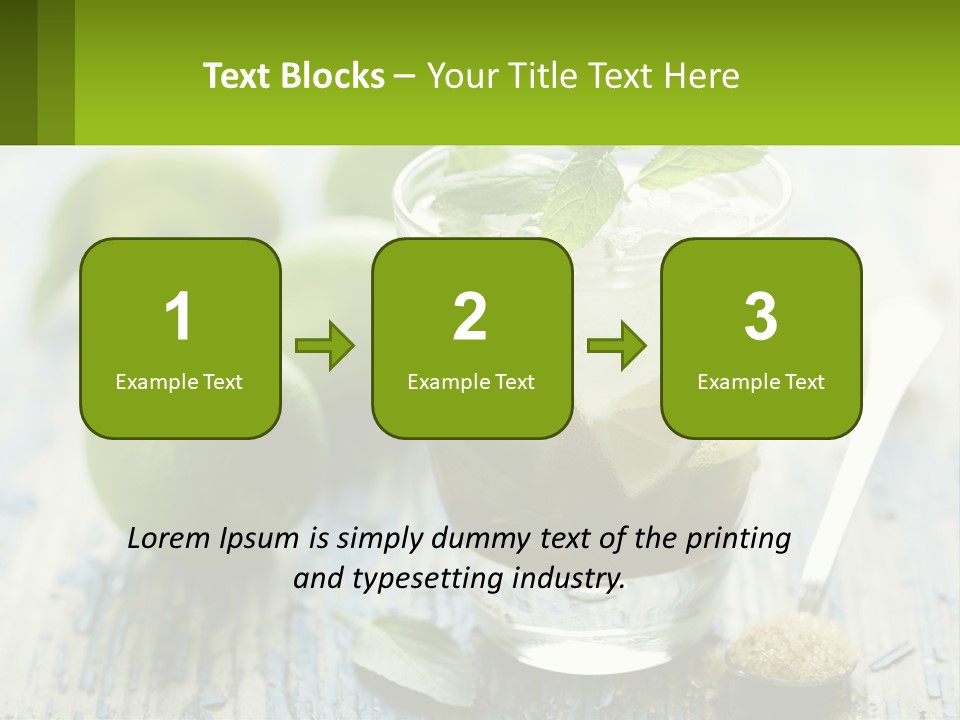 Alcoholic Horizontal Rum PowerPoint Template