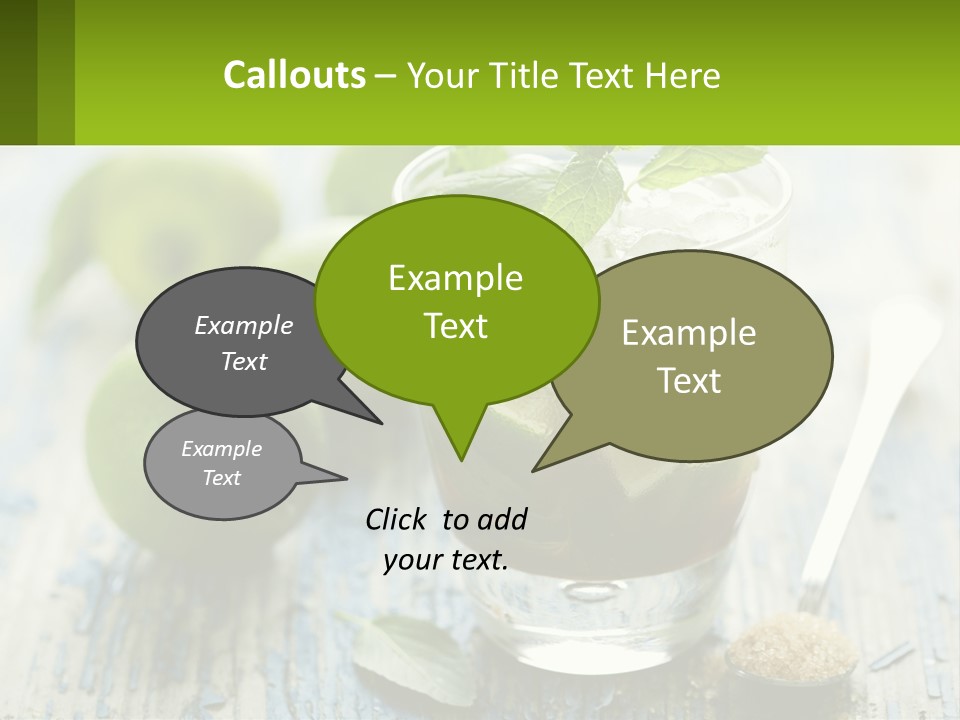 Alcoholic Horizontal Rum PowerPoint Template