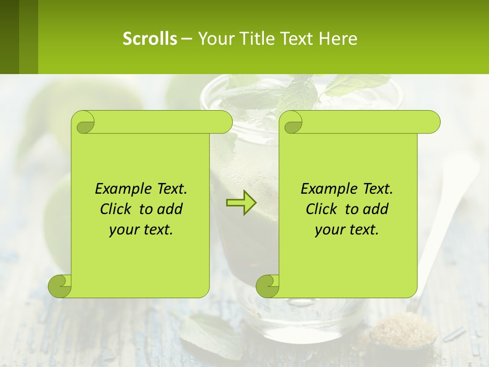 Alcoholic Horizontal Rum PowerPoint Template